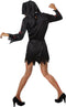 Dressforfun Griezelige non - Verkleedkleding Halloween - Zwart-wit - Maat L