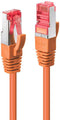 LINDY 47814 RJ45 Netwerkkabel, patchkabel CAT 6 S/FTP 15.00 m Oranje Snagless 1 stuk(s)