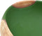 vidaXL - Opzetwasbak - ovaal - 59x40x15 - cm - keramiek - groen - en - bruin