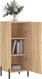 vidaXL - Dressoir - 34,5x34x90 - cm - bewerkt - hout - sonoma - eiken