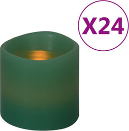 vidaXL Kaarsen 24 st LED warmwit