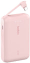 Belkin BoostCharge BPB021HQPK - Powerbank 10.000mAh - 20W Snellaadfunctie met Geïntegreerde USB-C-kabel