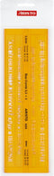 Aristo lettersjabloon duo-combi - afmetingen 245x75mm - letterhoogte 3.5/5mm - H-profiel - oranje transparant - AR-5305