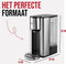 DistinQ Heetwaterdispenser - Luxe Instant Waterkoker - 2,5 Liter - Afneembaar Reservoir - Zilver Zwart