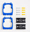 Toolflex One Gereedschapshouder - Muurbevestiging Ø15-35mm - Wit