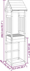 vidaXL Speeltoren 52,5x46,5x206,5 cm massief douglashout