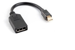 Lanberg AD-0003-BK - miniDisplayPort naar DisplayPort adapter - 10cm - Zwart