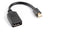 Lanberg AD-0003-BK - miniDisplayPort naar DisplayPort adapter - 10cm - Zwart