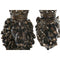 Decoratieve figuren Home ESPRIT Donkerbruin Leeuw Kroon 21 x 18 x 44 cm (2 Stuks)