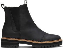 TOMS Dakota Dames Boot - Leer - Zwart - Maat 38