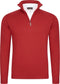 Cappuccino Italia - Heren Trui Mock Zip Pullover - Rood - Maat L