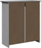 vidaXL - Gangkast - BODO - 80x35x90 - cm - grijs