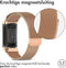 imoshion Milanees magnetisch bandje - Geschikt voor Fitbit Charge 6, Charge 5 - Rosé goud - M