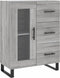 vidaXL - Dressoir - 69,5x34x90 - cm - bewerkt - hout - grijs - sonoma - eikenkleurig