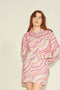JJXX Jxmadeline - Spijkerjasje - Grafisch patroon - Super Pink