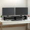 vidaXL - Monitorstandaard - 100x27x15 - cm - massief - grenenhout - zwart