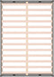 vidaXL - Bedframe - massief - hout - grijs - 150x200 - cm