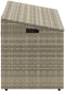 vidaXL - Tuinbox - 110x50x58 - cm - poly - rattan - lichtgrijs