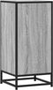vidaXL - Dressoir - 35,5x35x76 - cm - bewerkt - hout - en - metaal - grijs - sonoma