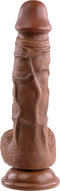 Evolved Dildo Love Toy Realistic Dildo, Dark 20.3 Cm Bruin
