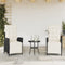 vidaXL - Tuinstoelen - 2 - st - verstelbaar - met - voetensteun - poly - rattan - zwart