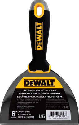 Plamuurmes | carbon staal | slagvast | softgreep | 152,4 mm - 2-152