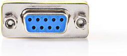 Nedis Seriële Adapter - Adapter - D-SUB 9-Pins Female - D-SUB 9-Pins Female - Vernikkeld - Metaal - Doos