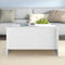vidaXL - Salontafel - 80x55,5x41,5 - cm - bewerkt - hout - wit