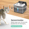 Cellavi Draadloze Drinkfontein RVS - Waterfontein voor Kat en Hond - 3 Standen - 3.2L - 4200mAh Batterij - Fluisterstil - Zwart