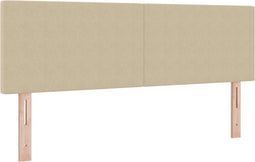 vidaXL - Hoofdbord - Simpel - Ontwerp - Lichtgroen - Grijs - 140 - cm - Corduroy - Stof