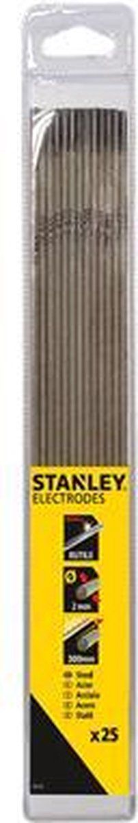 Stanley Rutiel Laselektroden - 2 mm diameter 300 mm lengte - 25 stuks (25 st.)