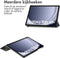 imoshion Tablet Hoes - Geschikt voor Samsung Galaxy Tab A9 Plus - Design Trifold Bookcase - Black Marble