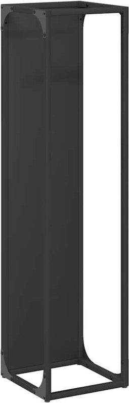 vidaXL - Brandhoutrek - 25x25x100 - cm - koudgewalst - staal - zwart