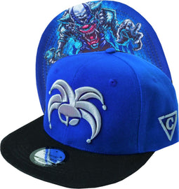 Capiche® Snapback Pet Heren – De Clown – Blauw & Zwart – Verstelbaar met Druksluiting – Sportcap – Baseball Cap – Mannen Cap – Clown Pet
