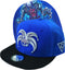Capiche® Snapback Pet Heren – De Clown – Blauw & Zwart – Verstelbaar met Druksluiting – Sportcap – Baseball Cap – Mannen Cap – Clown Pet