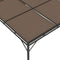 vidaXL - Tuinprieel - met - zijgordijn - 4x3x2,25 - m - taupe