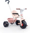 Smoby Be Fun - Driewieler - Verstelbare duwstang en veiligheidsgordel - Roze