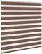 vidaXL - Zebra - rolgordijn - 150x100 - cm - stofbreedte - 145,9cm - polyester - bruin
