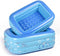 Happygetfit - Baby opblaasbaar zwembad, kleine Kiddie zwembad bad opvouwbare PVC rechthoekige familie douche zwembad draagbare reizen douche wastafel voor baby en kinderen grootte 120x70x35cm