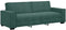 vidaXL - Driezitsbank - 180 - cm - fluweel - donkergroen