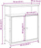 vidaXL - Dressoir - 70x30x80 - cm - bewerkt - hout - artisanaal - eikenkleur