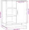 vidaXL - Dressoir - 62x35x76 - cm - bewerkt - hout - zwart