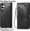 imoshion Hoesje Geschikt voor Samsung Galaxy S23 FE Hoesje Met Pasjeshouder - imoshion Mandala Bookcase - Zwart