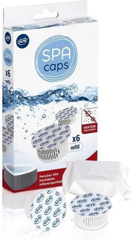 GRE SPA CAPS navullingen voor opblaasbare spa-disinfectie - Chloorvrij - 6 capsules