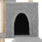 vidaXL - Kattenmeubel - met - sisal - krabpalen - 110,5 - cm - lichtgrijs