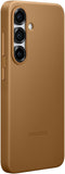 Samsung Galaxy S25 - Vegan Leather Case - Krasbestendig - Bruin