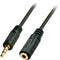 Lindy 35656 - Jackplug Audio Verlengkabel 10 m - Vergulde stekkers - Zwart