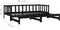 vidaXL - Slaapbank - uitschuifbaar - massief - grenenhout - zwart - 2x(90x200) - cm