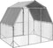 vidaXL - Kippenren - met - dak - 2,5x2x2,25 - m - gegalvaniseerd - staal
