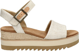 Toms 10017908 Diana - Damesschoenen sandalen - Leren bovenmateriaal - Beige